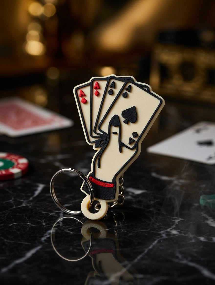 Four of a Kind NFC Keychain