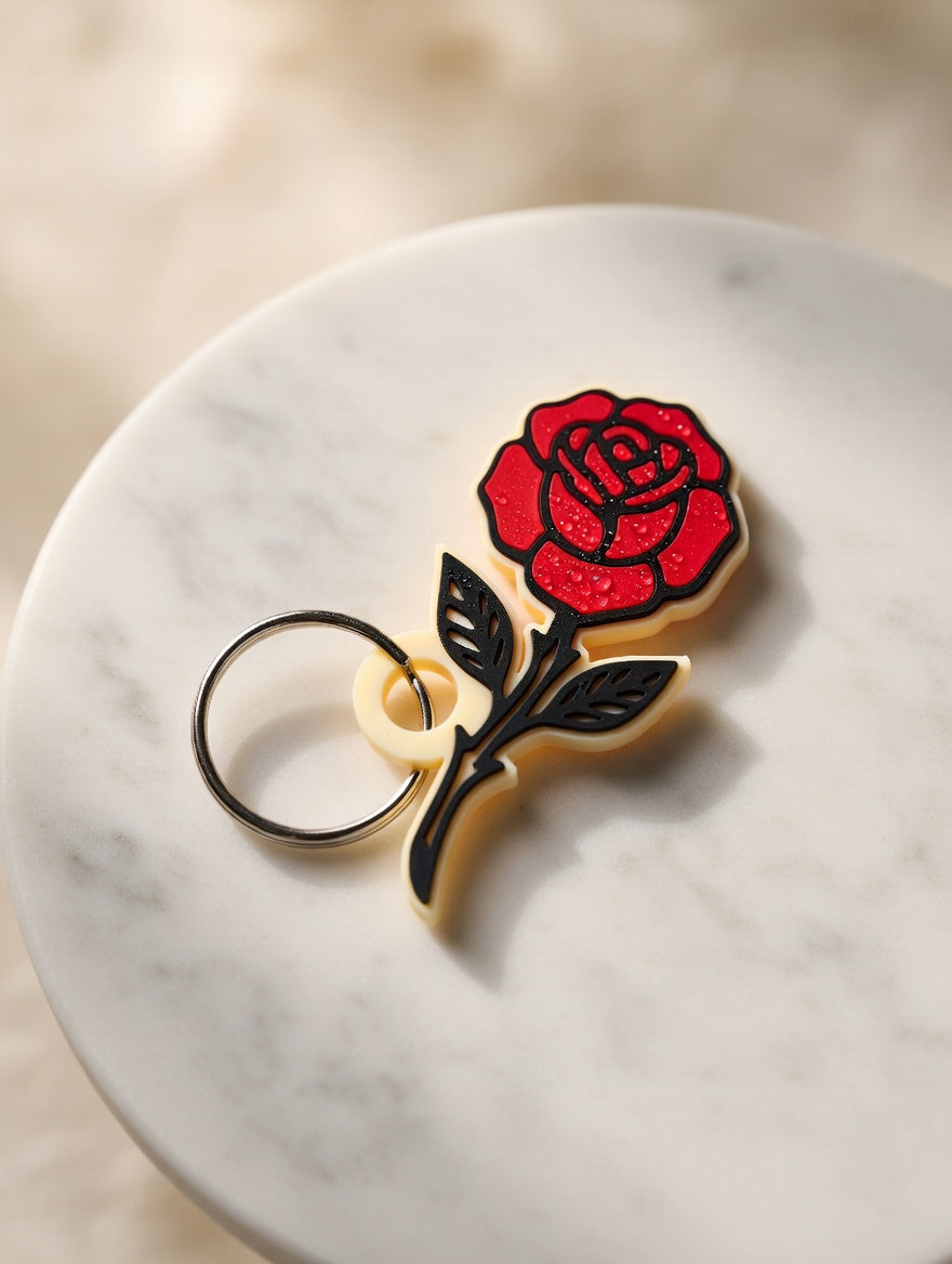 Rose NFC Keychain