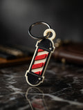 Barber Pole NFC Keychain