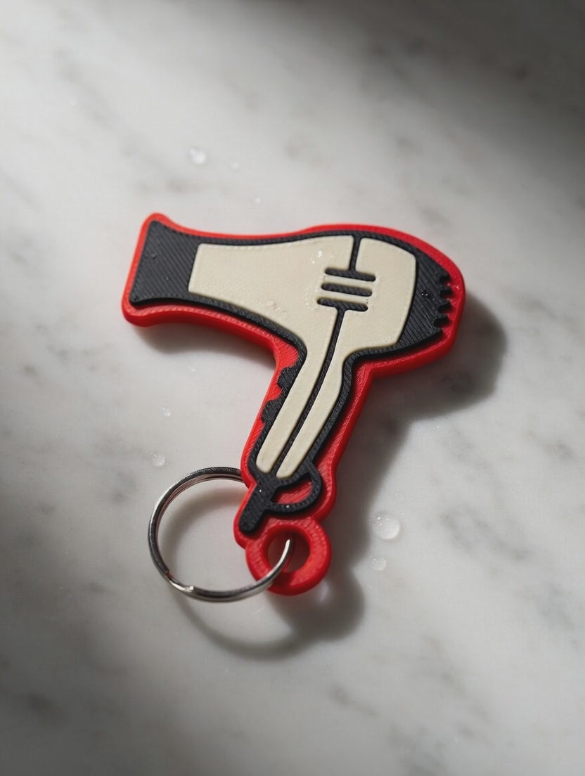 Hairdryer NFC Keychain