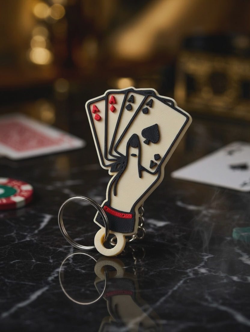 Four of a Kind NFC Keychain